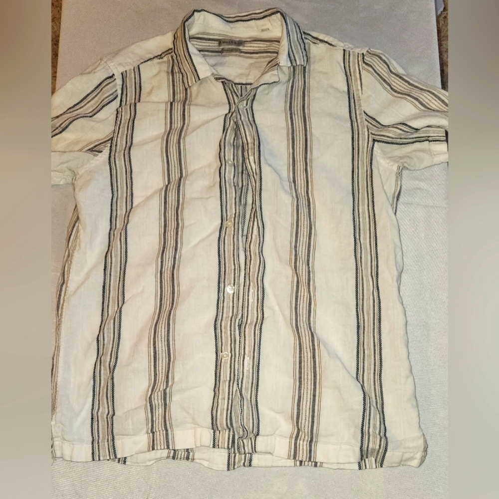 J Hart & Bros Linen/Cotton Sz M